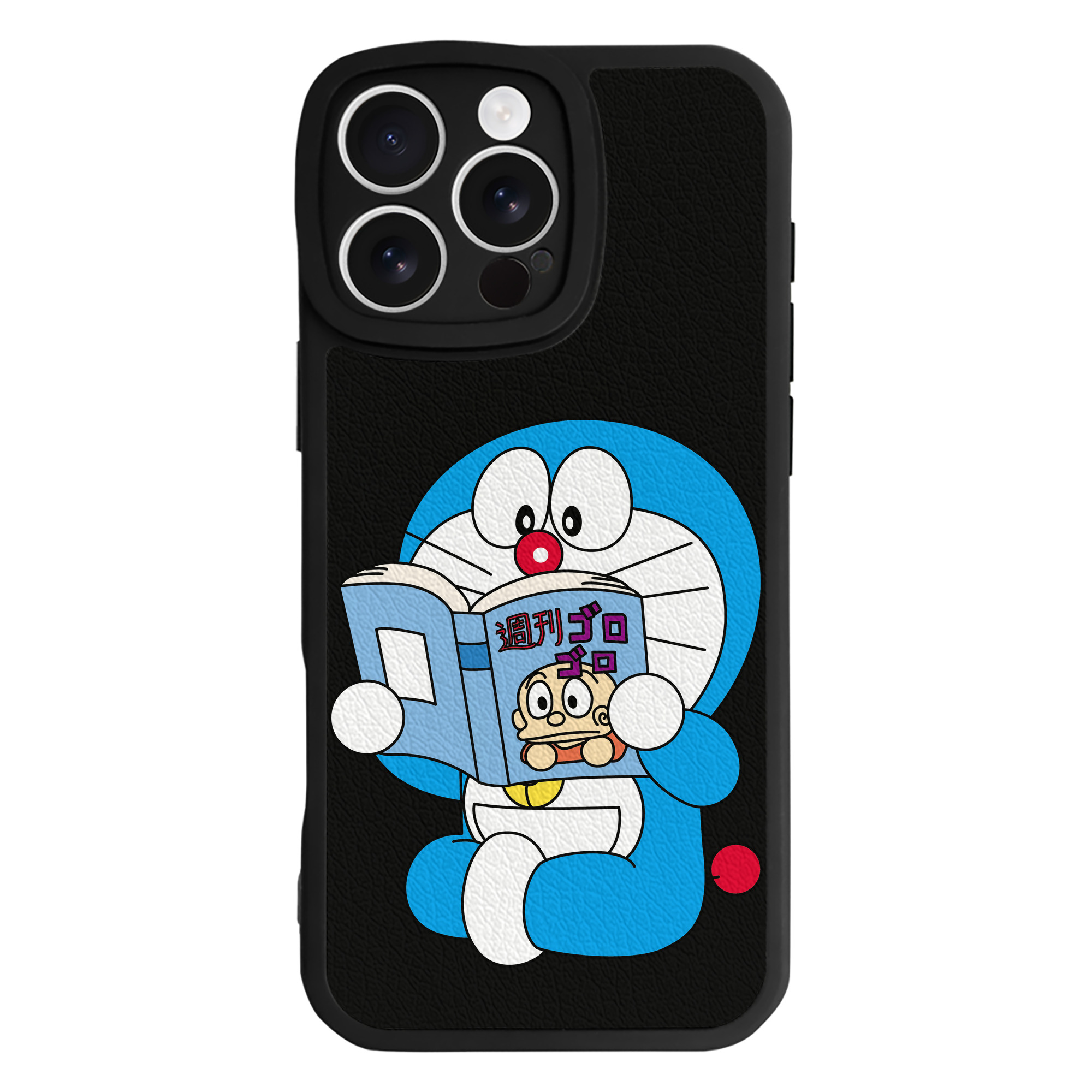 （画像用） ドラえもん Doraemon 【iPhone 16シリーズ対応】シリコンスマホケース（レザー調） 材質：シリコン